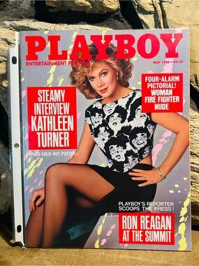 Vintage 1986 Playboy Kathleen Turner Cover Issue - VGC